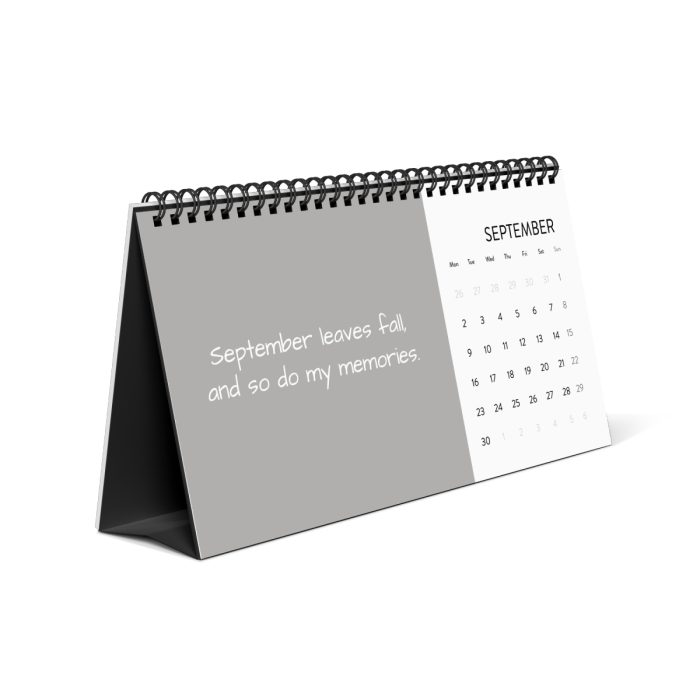 SIMPLEX DESK CALENDAR (2024 GRID) – MEMORY FOCUSED